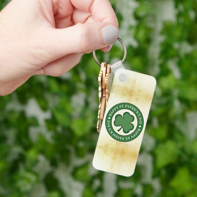 Porte-clés SlipperyJoe fête la Saint Patrick's Day Iris (main)