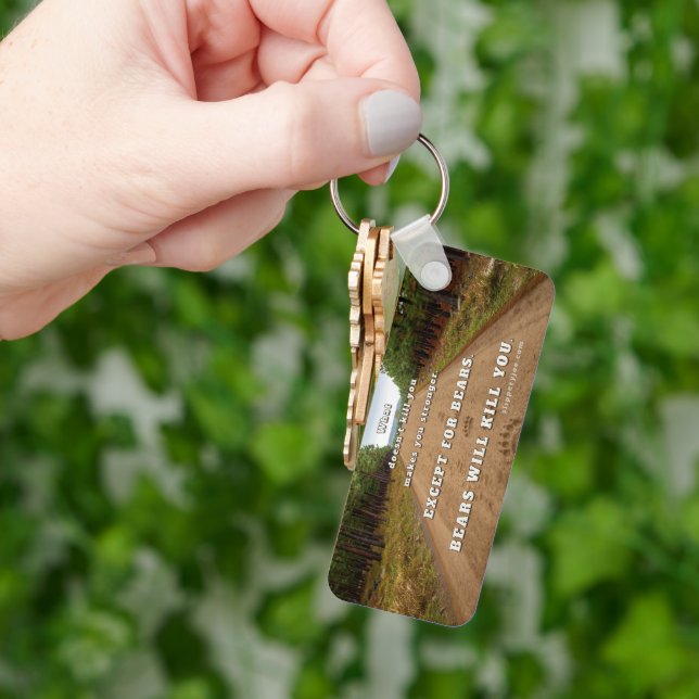 Porte-clés SlipperyJoe's bears will kill you paw prints press (main)