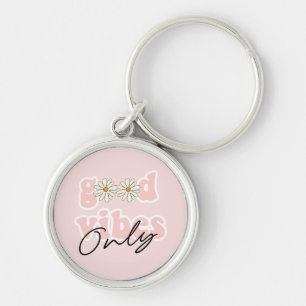 Porte-clés Slogan hippie des années 70 de Good Vibes