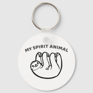 Porte-clés Sloth Est Mon Esprit Animal