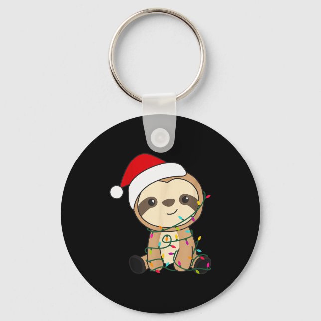 Porte-clés Sloth Merry Christmas Winter Sloths Christmas  (Recto)