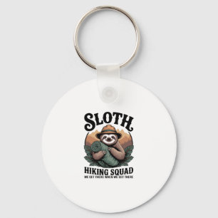 Porte-clés Sloth Randonnée Squad Funny Camping
