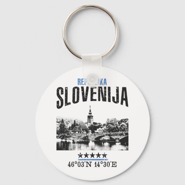 Porte-clés Slovénie (Recto)
