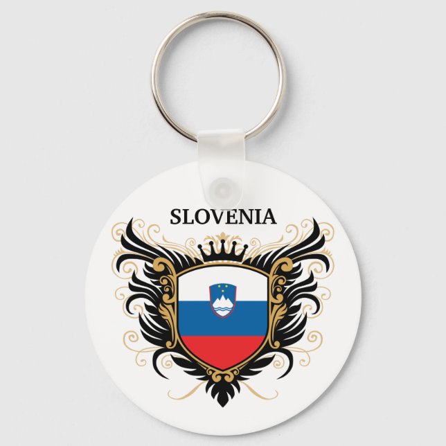 Porte-clés Slovénie [personnaliser] (Recto)