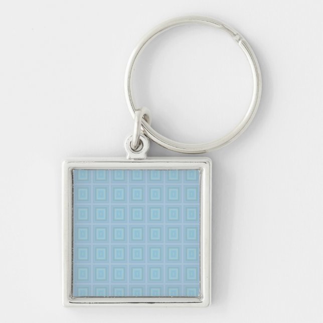 Porte-clés Small blue squares. (Devant)