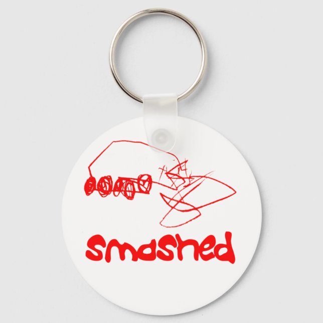 Porte-clés Smashed Key Ring - Red Crashed Car (Recto)