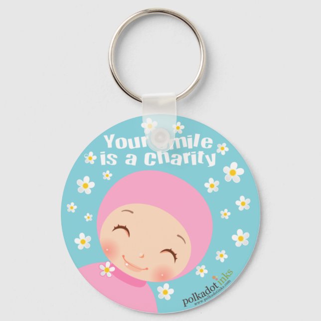 Porte-clés Smile est un Porte - clé de bienfaisance (Recto)