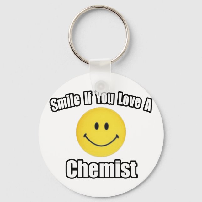 Porte-clés Smile If You Love a Chemist (Recto)