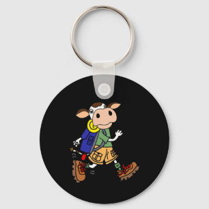 Porte-clés Smileteeshoba Vache Drôle Randonnée Nature Dessin