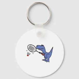 Porte-clés Smiletodaytees Amusants T-rex Dinosaur Jouer Badmi