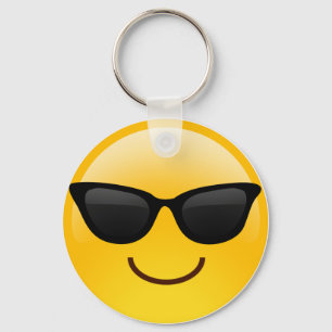 Porte-clés Smiling Face With Sunglasses Cool Emoji