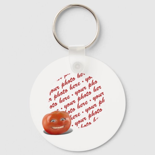 Porte-clés Smiling Happy Tomato Photo Frame (Recto)