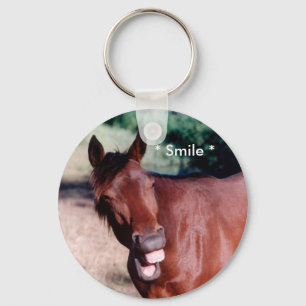 Porte-clés Smiling Standardbred Horse Keychain