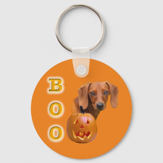 Porte-clés Smooth Dachshund Boo Porte - clé (Recto)
