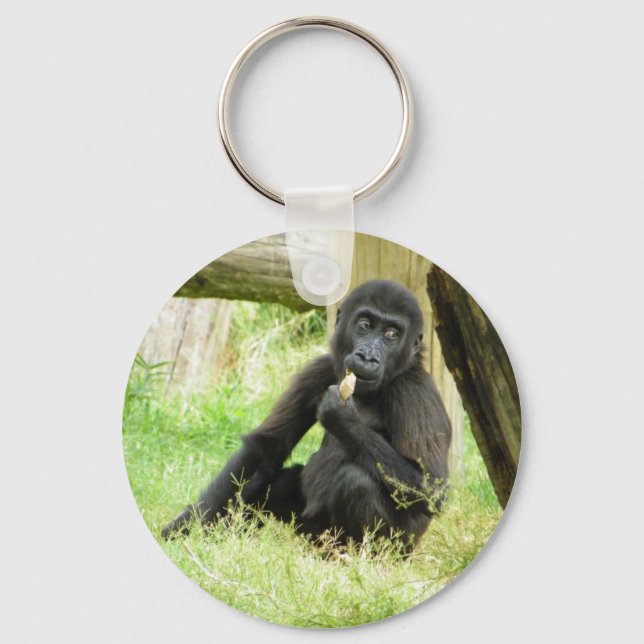 Porte-clés Snacking Baby Gorilla (Recto)