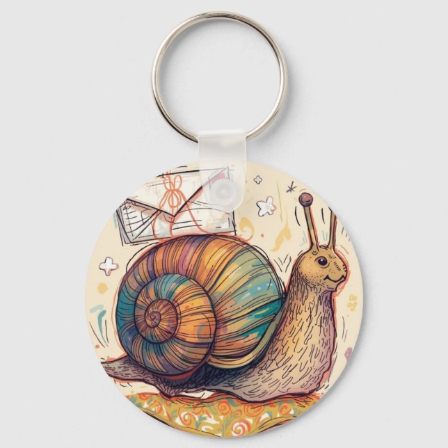 Porte-clés Snail Mail (Recto)