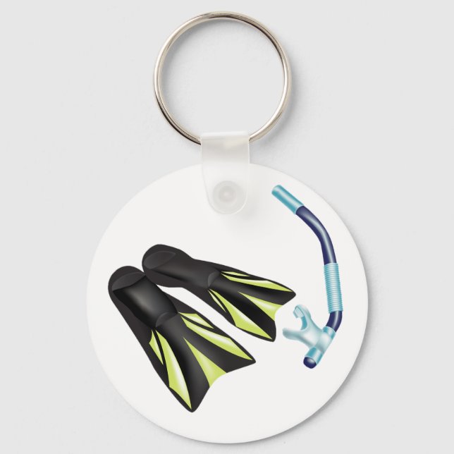 Porte-clés Snorkel And Flippers Keychain (Recto)