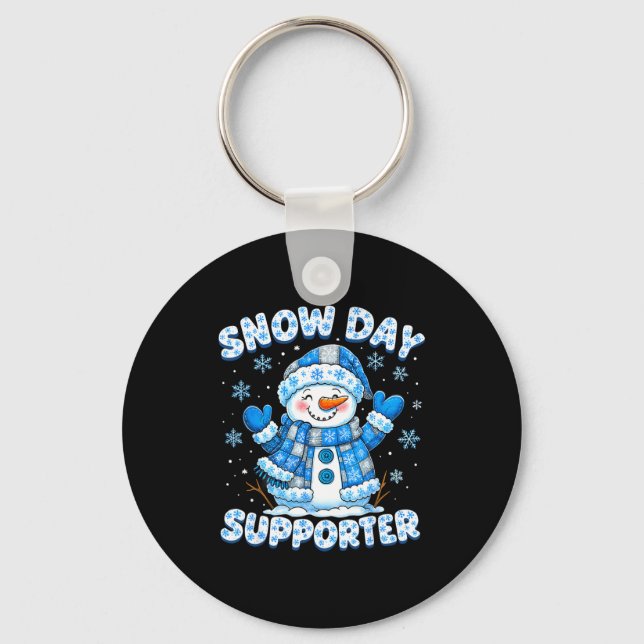 Porte-clés Snow Day Suprter Cute Snowman Snowflake Christmas  (Recto)