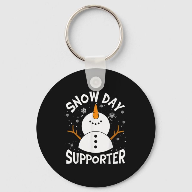 Porte-clés Snow Day Suprter Snowflake Funny Teacher Christmas (Recto)