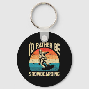 Porte-clés Snowboard Art Hommes Snowboard Winter Cool Snowboa