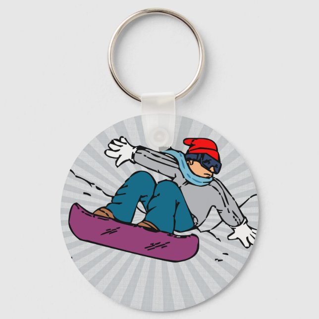 Porte-clés Snowboard cool | amateurs de snowboard |snowboard (Recto)