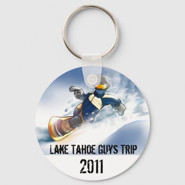 Porte-clés snowboard, Lake Tahoe Guys Trip, 2011 (Recto)
