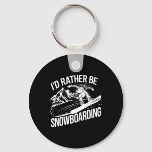Porte-clés Snowboard Lover Humour Design Amusant Snowboarder