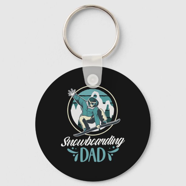 Porte-clés Snowboard Papa Snowboard Père Snowboard Dadd (Recto)