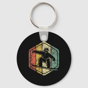 Porte-clés Snowboard Retro Conception Vintage Pour Snowboard