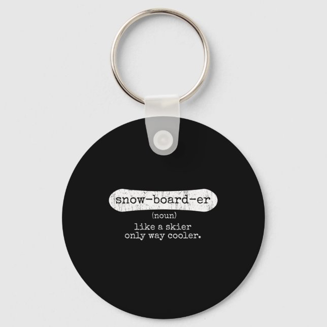 Porte-clés Snowboard - Snowboard Enthousiaste Snowboard In (Recto)