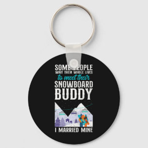 Porte-clés Snowboard Snowboard Mariage Vintage Femme Buddy