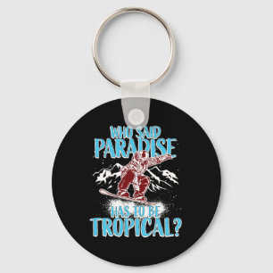 Porte-clés Snowboard Snowboard Snowboard Hiver Amusant Qu