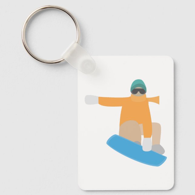 Porte-clés Snowboarder (Recto)
