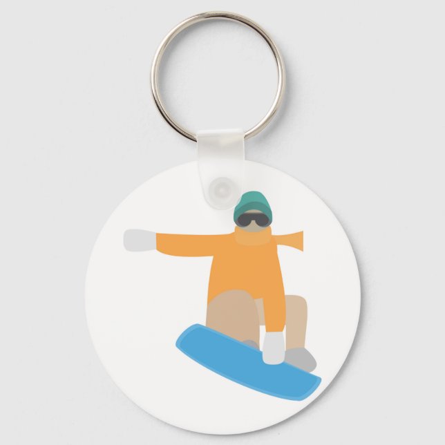 Porte-clés Snowboardeur (Recto)