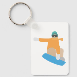 Porte-clés Snowboardeur