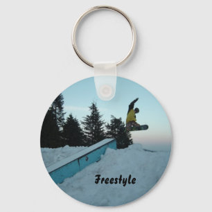 Porte-clés Snowboardeur Freestyle