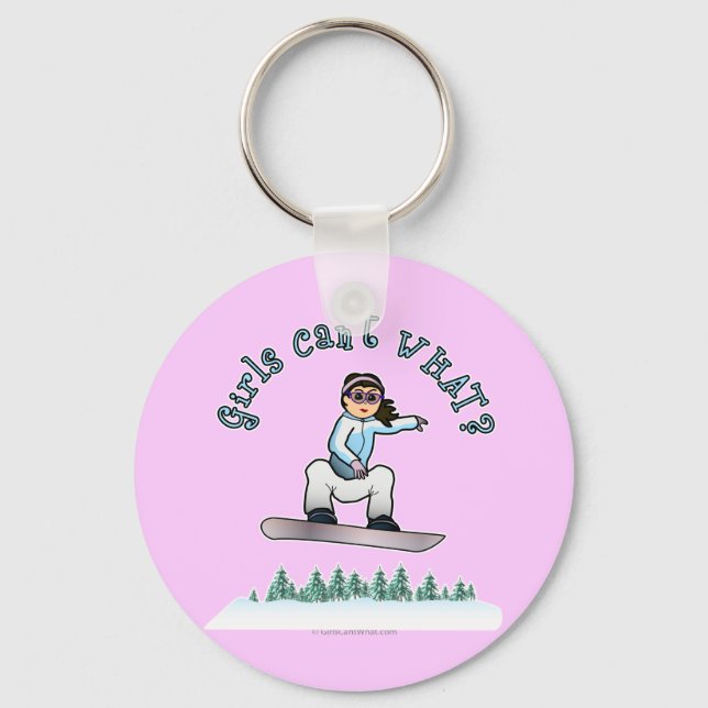 Porte-clés Snowboardeur léger (Recto)