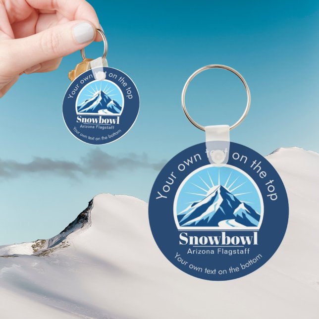 Porte-clés Snowbowl Arizona Flagstaff ski resort gift  (Créateur téléchargé)