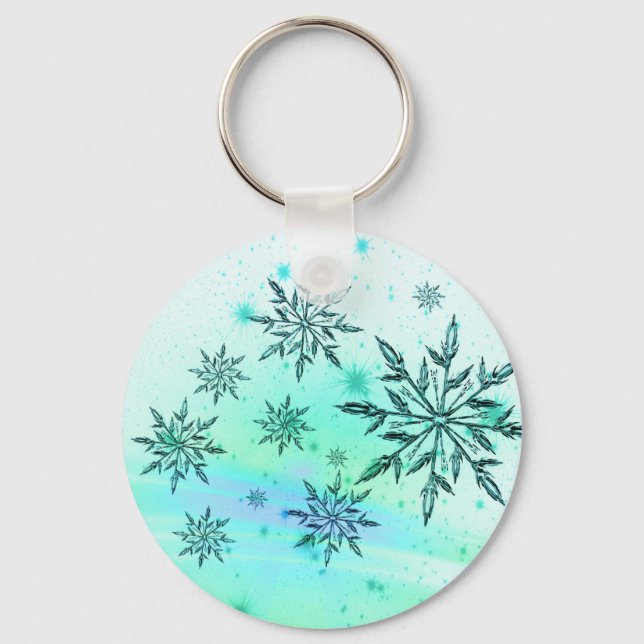 Porte-clés Snowflake swirl keychain (Recto)