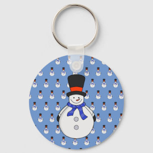 Porte-clés Snowman avec chapeau supérieur