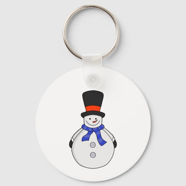 Porte-clés Snowman avec chapeau supérieur (Recto)
