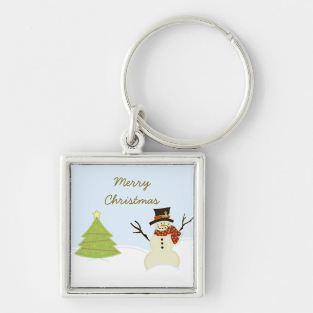 Porte-clés Snowman et Tree Christmas Premium Porte - clé (Devant)