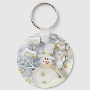 Porte-clés Snowman hiver froid