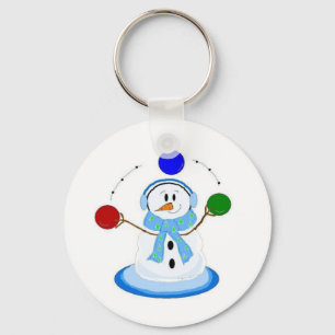 Porte-clés Snowman Jongler des balles