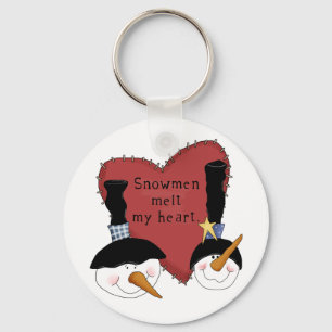 Porte-clés Snowmen Melt My Heart Tshirts et cadeaux