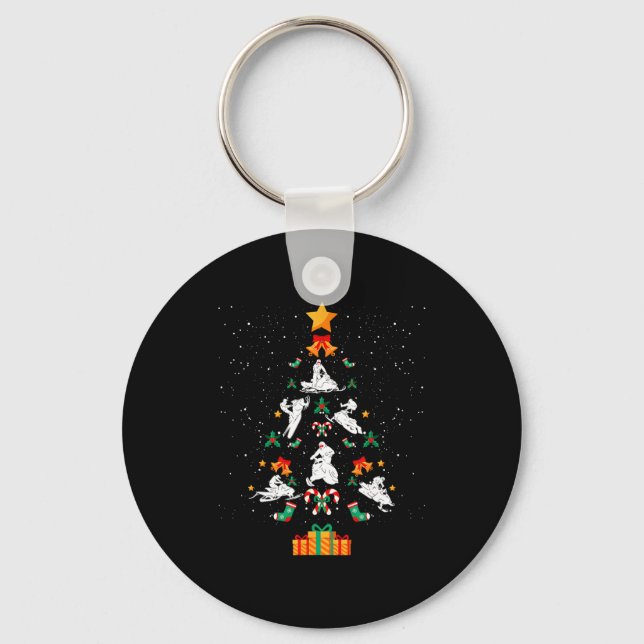 Porte-clés Snowmobile Snowmobiling Christmas Tree Xmas  (Recto)