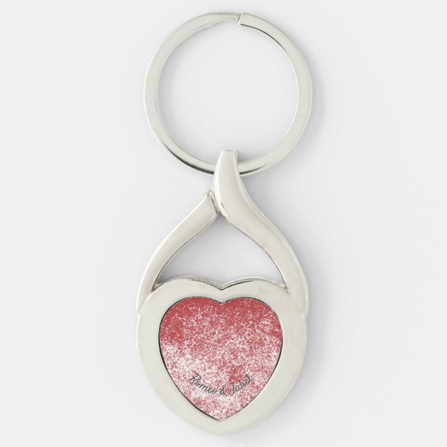 Porte-clés Snowy Ruby Heart Keychain (Devant)