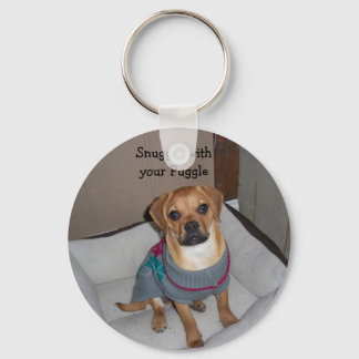 Porte-clés Snuggle with your Puggle Keychain