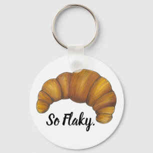 Porte-clés So Flaky Foodie Boutique Cadeau Français Croissant