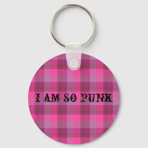 Porte-clés So Punk Plaid Keychain